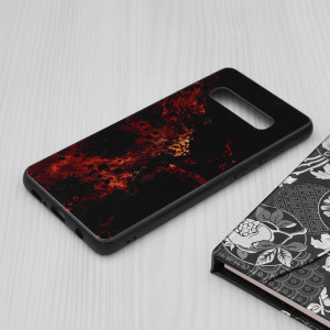 Husa telefon Samsung Galaxy S10 Plus - Techsuit Glaze Series - Red Nebula - Img 3