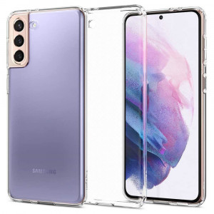 Husa telefon Samsung Galaxy S21 5G - Spigen Liquid Crystal - Clear - Img 3