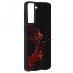 Husa telefon Samsung Galaxy S21 5G - Techsuit Glaze Series - Red Nebula - Img 4
