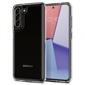 Husa telefon Samsung Galaxy S21 FE 5G - Spigen Ultra Hybrid - Crystal Clear - Img 2
