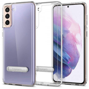 Husa telefon Samsung Galaxy S21 Plus 5G - Spigen Ultra Hybrid S - Crystal Clear - Img 3