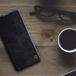 Husa telefon Samsung Galaxy S21 Ultra 5G - Nillkin QIN Leather Case - Black - Img 3