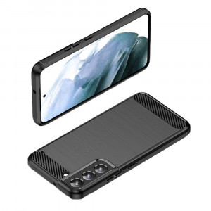 Husa telefon Samsung Galaxy S22 Plus 5G - Techsuit Carbon Silicone - Black - Img 4