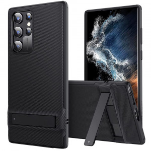 Husa telefon Samsung Galaxy S22 Ultra 5G - ESR Air Shield Boost Kickstand - Translucent Black - Img 3
