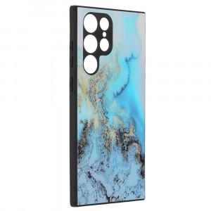 Husa telefon Samsung Galaxy S22 Ultra 5G - Techsuit Glaze Series - Blue Ocean - Img 3