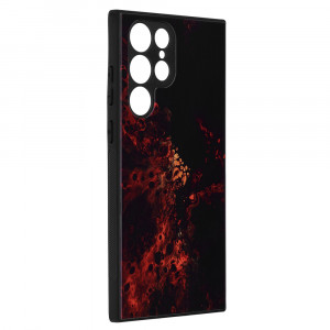 Husa telefon Samsung Galaxy S22 Ultra 5G - Techsuit Glaze Series - Red Nebula - Img 3