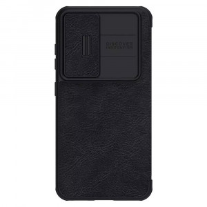 Husa telefon Samsung Galaxy S23 Plus - Nillkin QIN Leather Pro Case - Black - Img 1