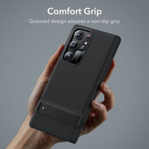 Husa telefon Samsung Galaxy S23 Ultra - ESR Air Shield Boost Kickstand - Translucent Black - Img 3