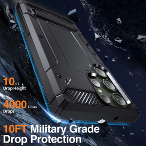 Husa telefon Samsung Galaxy S23 Ultra - Techsuit Hybrid Armor Kickstand - Black - Img 3
