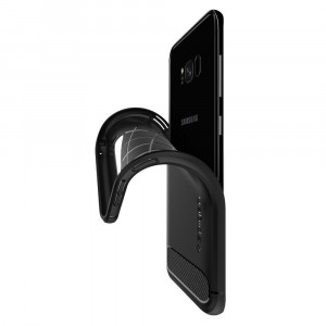 Husa telefon Samsung Galaxy S8 - Spigen Rugged Armor - Black - Img 2