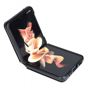 Husa telefon Samsung Galaxy Z Flip3 5G - Nillkin QIN Vegan Leather Case - Black - Img 3