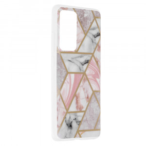 Husa telefon Xiaomi 12 / 12X - Techsuit Marble Series - Pink Hex - Img 2