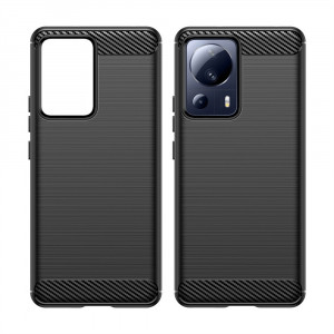 Husa telefon Xiaomi 13 Lite - Techsuit Carbon Silicone - Black - Img 3