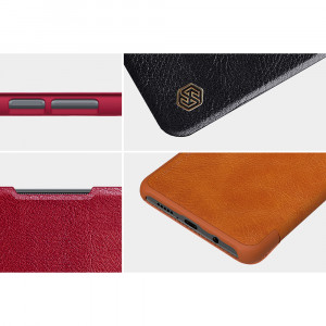Husa telefon Xiaomi Mi 10T Lite 5G - Nillkin QIN Leather Case - Brown - Img 4