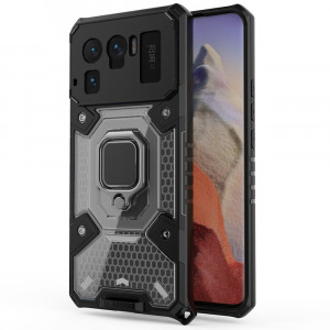 Husa telefon Xiaomi Mi 11 Ultra - Techsuit Honeycomb Armor - Black - Img 1