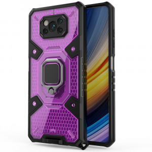 Husa telefon Xiaomi Poco X3 / Poco X3 NFC / Poco X3 Pro - Techsuit Honeycomb Armor - Rose-Violet - Img 1