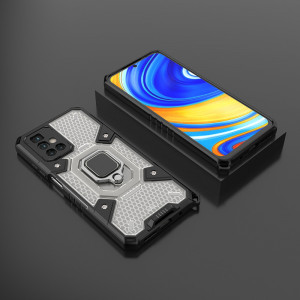 Husa telefon Xiaomi Redmi 10 2021 / Redmi 10 2022 - Techsuit Honeycomb Armor - Black - Img 3