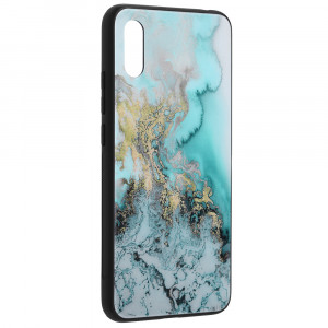 Husa telefon Xiaomi Redmi 9A / Redmi 9AT - Techsuit Glaze Series - Blue Ocean - Img 2