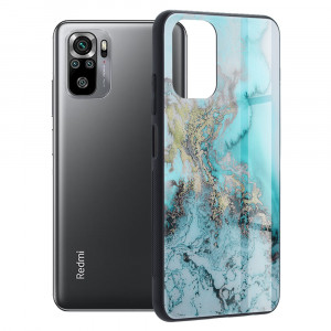 Husa telefon Xiaomi Redmi Note 10 4G / Note 10S / Poco M5s - Techsuit Glaze Series - Blue Ocean - Img 1