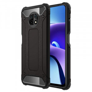 Husa telefon Xiaomi Redmi Note 9T 5G - Techsuit Hybrid Armor - Black - Img 1