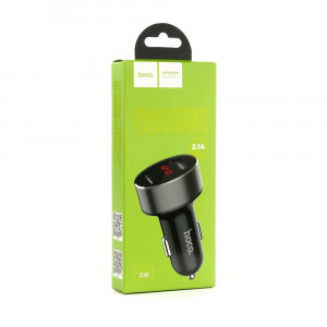 Incarcator Auto 2xUSB-A, 10.5W, 2.1A - Hoco High Praise (Z26) - Black - Img 4