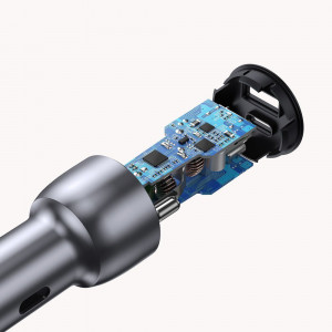 Incarcator Auto 2xUSB-A, QC 3.0, 42.5W - Ugreen (60980) - Dark Blue - Img 2