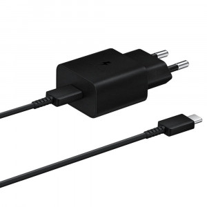 Incarcator Priza Type-C 15W, Fast Charging, Cablu Type-C la Type-C - Samsung (EP-T1510XBEGEU) - Black (Blister Packing) - Img 4