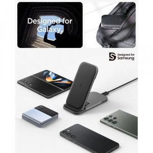 Incarcator Wireless Universal, 15W - Spigen Arcfield (PF2201) - Black - Img 3