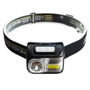Lanterna Cap XPG, COB, LED, 5 Culori - Techsuit (HL-B-02) - Black - Img 1