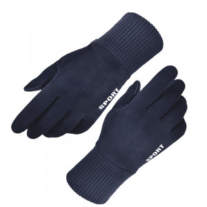 Manusi Touchscreen - Techsuit Suede (ST0009) - Blue - Img 1