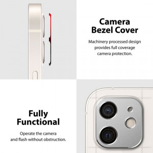 Protectie Camera pentru iPhone 12 - Ringke Camera Styling - Silver - Img 2