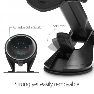 Suport Auto Bord / Parbriz - Spigen Automatic Lock (TS35) - Black - Img 4