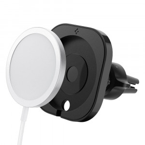 Suport Auto Grila Ventilatie Incarcator MagSafe - Spigen Magsafe Compatible - Black - Img 2