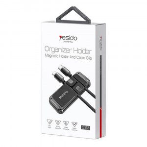 Suport Auto Magnetic Bord - Yesido Multipurpose Features (C113) - Black - Img 4