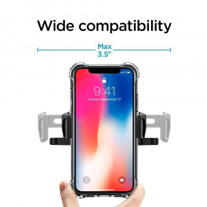 Suport Auto Telefon CD Player - Spigen Clamp Grip (TMS24) - Black - Img 3