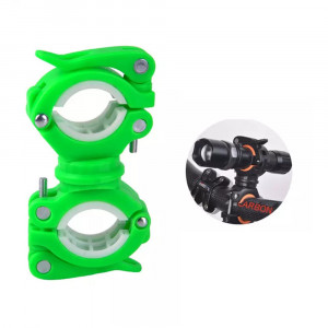 Suport Lanterna Bicicleta - RockBros 360 Angle Rotation (DJ1001-GR) - Green White - Img 1