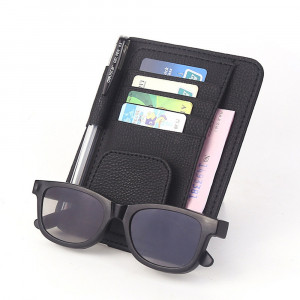 Suport pentru ochelari auto - Techsuit Car Sun Mount Organizer (CO- S1) - Black - Img 1