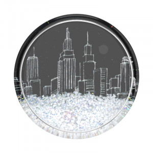 Suport pentru telefon - Popsockets PopGrip - Tidepool Snowglobe Cityscape - Img 3
