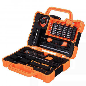 Trusa Surubelnite cu Accesorii 45in1 - Jakemy Antic-Drop Electronic (JM-8139) - Orange - Img 1