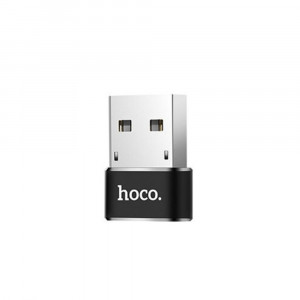Adaptor OTG Type-C la USB-A 480Mbps - Hoco (UA6) - Black - Img 3