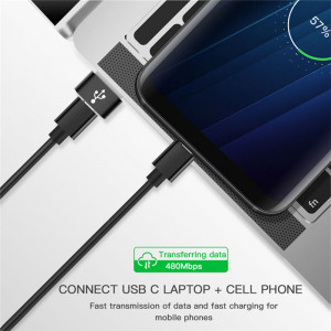 Adaptor Type-C la USB, 3A - Techsuit Adapter - Black - Img 4