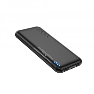 Baterie Externa 10000mAh, 2x USB, Micro-USB, tip C, LED - Hoco Easylink (J82) - Black - Img 2