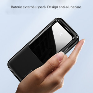 Baterie Externa 10000mAh, 2xUSB, USB-C, Micro-USB - USAMS (US-CD163) - Black - Img 3
