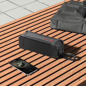Boxa Wireless Bluetooth 5.0, FM, Card TF, U Disk, AUX, TWS, 20W, 4000mAh - Hoco Magic (HC6) - Black - Img 3