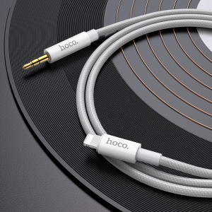 Cablu Audio Adaptor Lightning la Jack 1m - Hoco (UPA19) - Black - Img 4