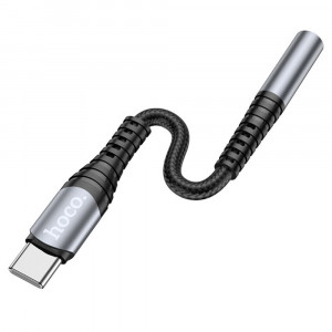 Cablu Audio Adaptor Type-C la Jack 1.2cm - Hoco (LS33) - Grey - Img 4