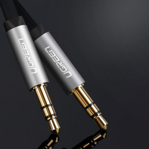 Cablu Audio Jack la Jack 2m - Ugreen Flat Design (10599) - Black - Img 4