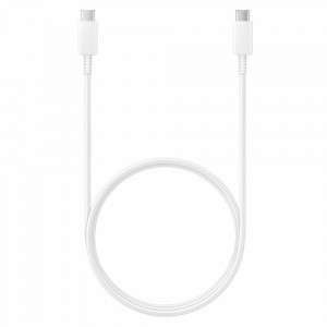 Cablu de Date Type-C to Type-C Fast Charging 5A, 1.8m - Samsung (EP-DX510JWEGEU) - White (Blister Packing) - Img 1