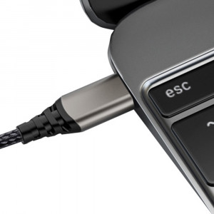 Cablu Video Adaptor Type-C la HDMI, Type-C 4K 60Hz, 2m - Yesido (HM07) - Black - Img 3