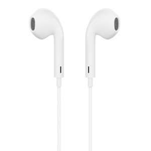 Casti Audio Stereo Lightning cu Microfon, 1.2m - Hoco Original Series (L7 Plus) - White - Img 2